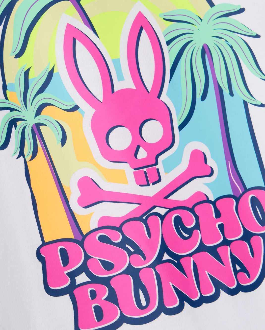 T Shirt Graphique Psycho Bunny Redland Graphic Tee Blanche Homme | VVN-70297230